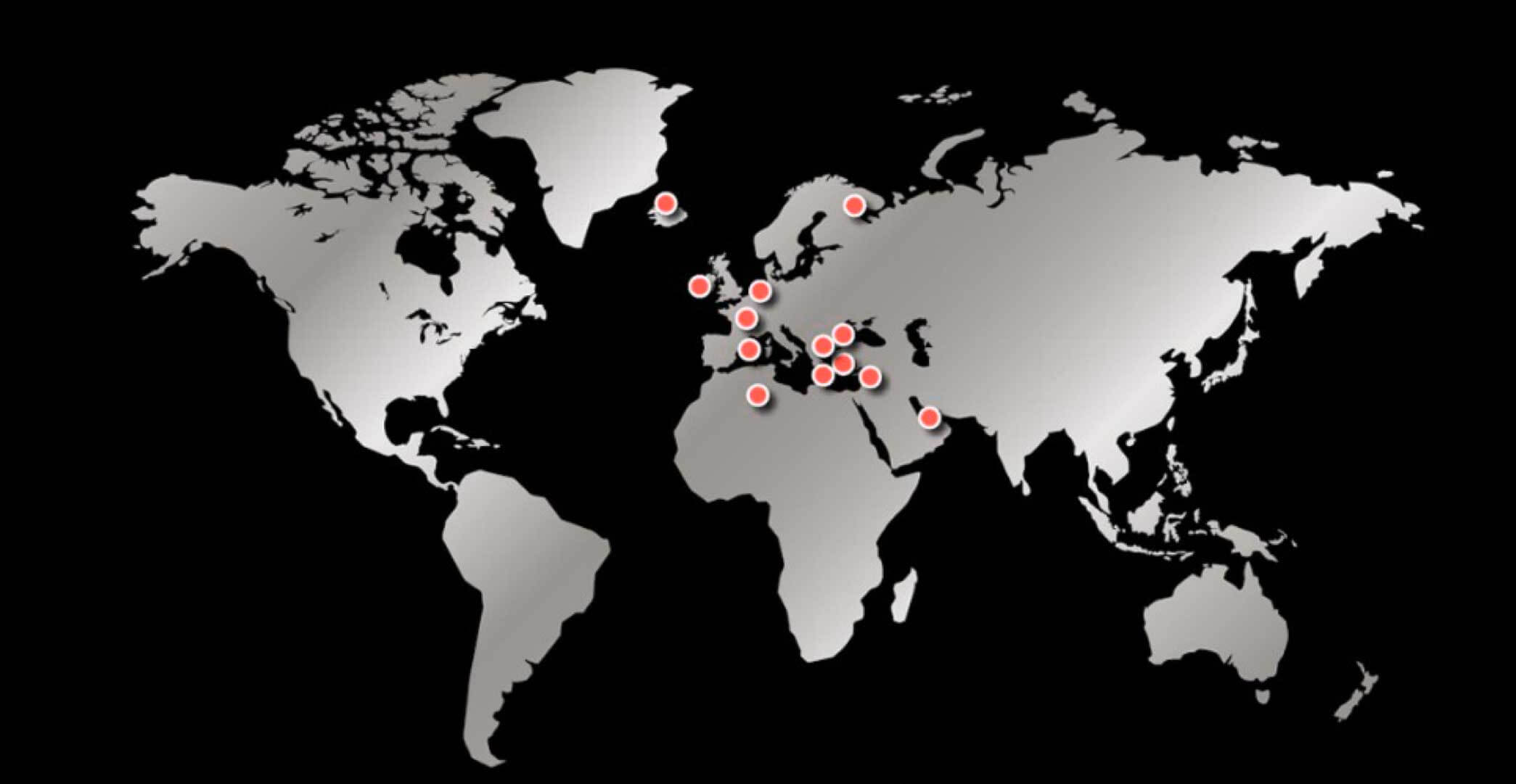 Distribution map